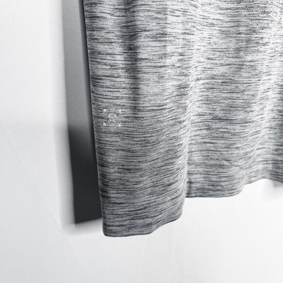 Lululemon Mens Medium M Gray Slate White Metal Vent Tech Short Sleeve Shirt 2.0 - Picture 7 of 8